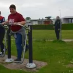 Från camping Güster Till Ostsee camping, norra Tyskland