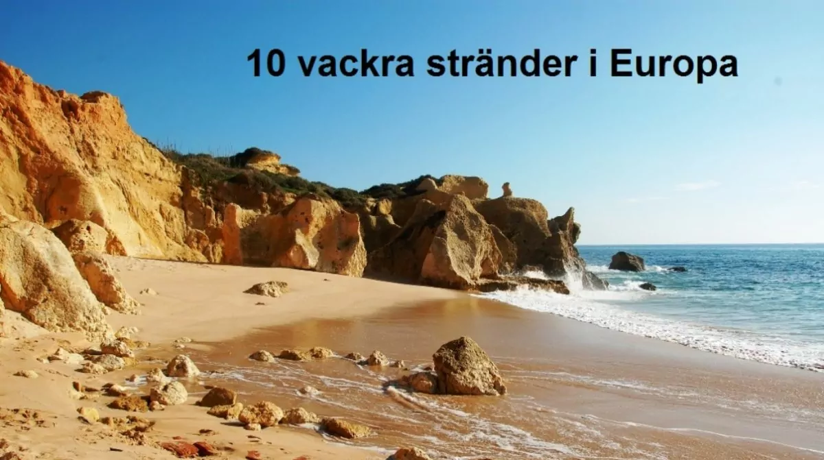 Vackra stränder i Europa