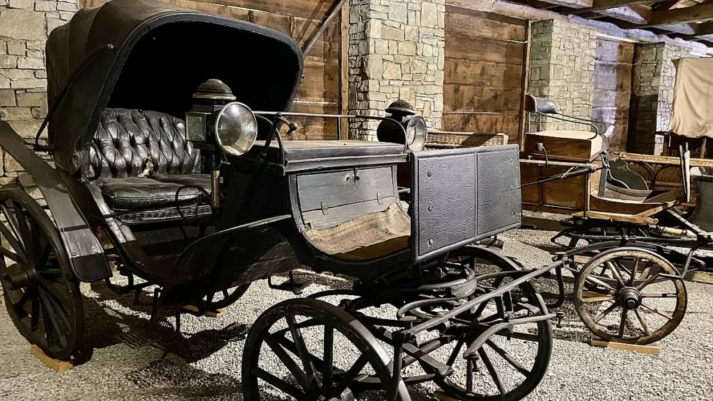 Friluftsmuseum i Tjeckien - vagnar