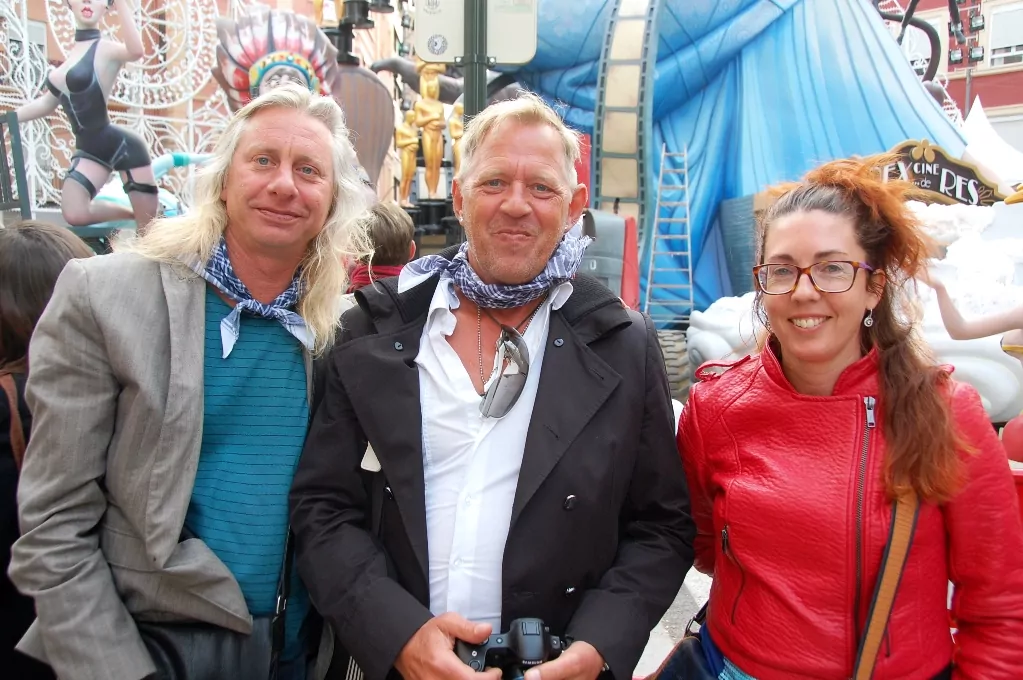 Peter, Peter och Eva i Valencia i mars 2015