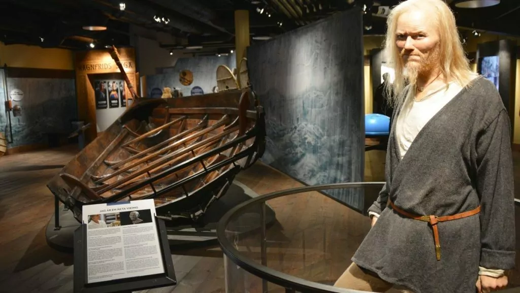 viking på vikingamuseum i Stockholm