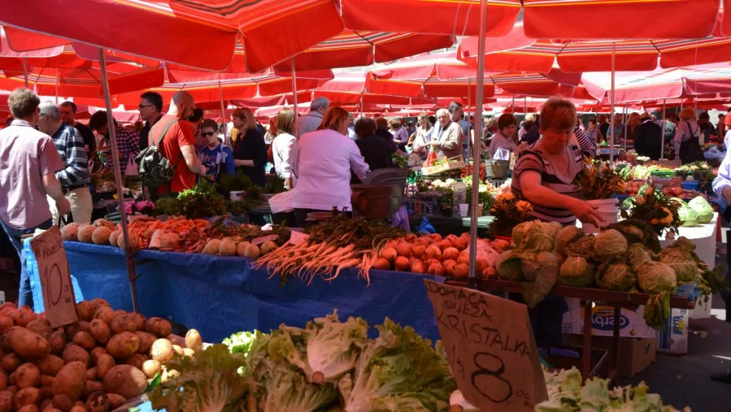 Marknaden i Zagreb