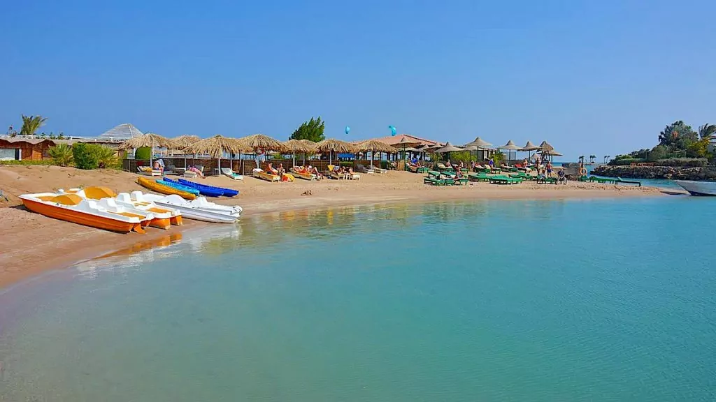 Stränder i El Gouna i Egyptenh