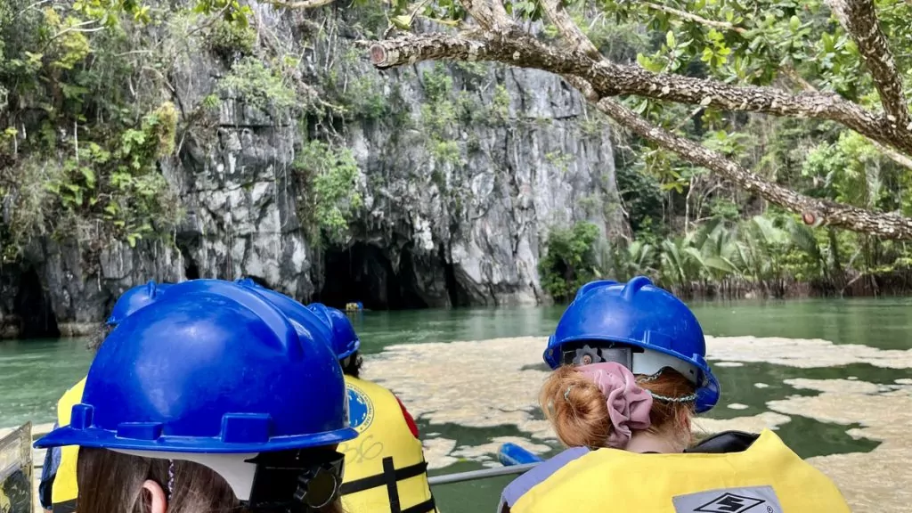 Underjordisk flod i Puerto Princesa - Palawan, Filippinerna