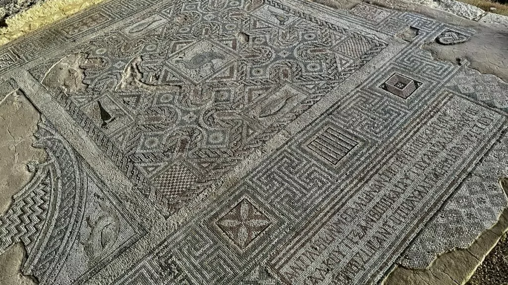 antik mosaik på Cypern
