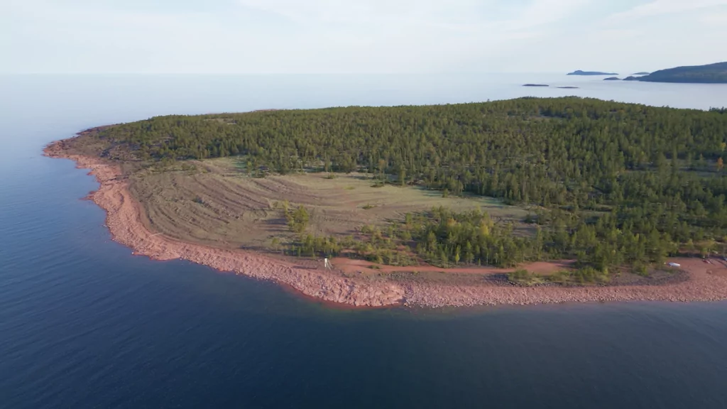 Naturreservat på Norrfällsvikens camping i Höga kusten