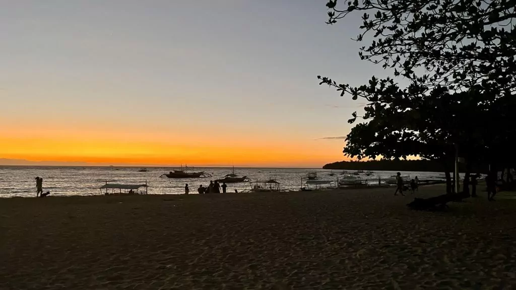 Solnedgång i Filippinerna