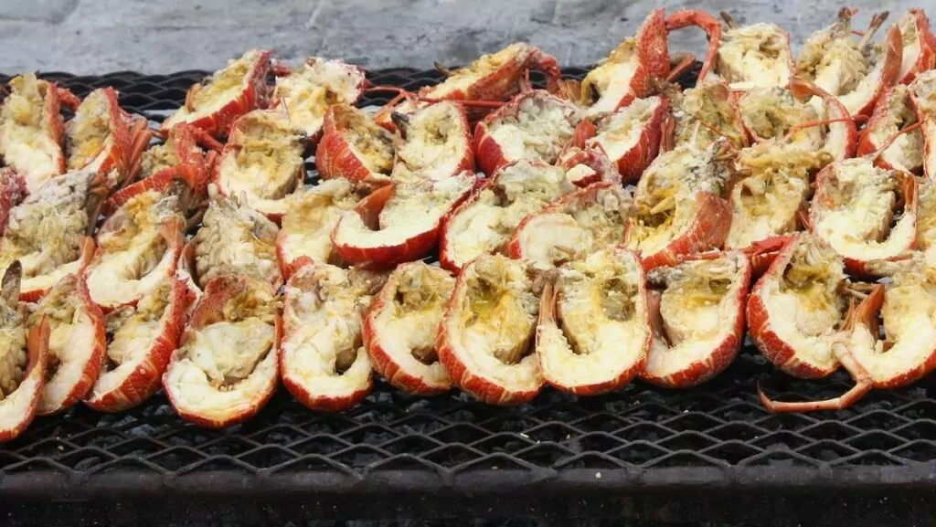 Grilled lobster