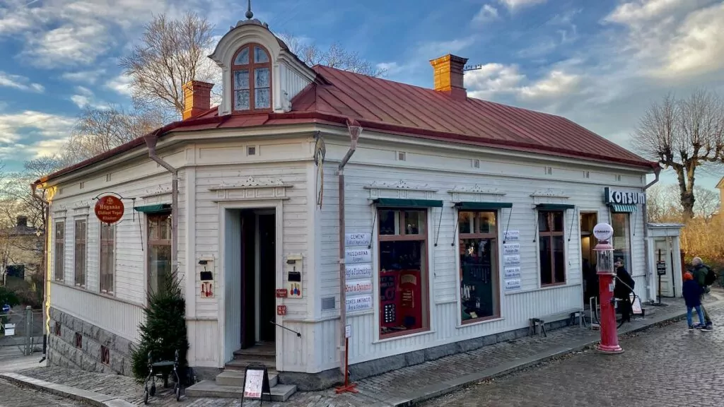 Besöka Skansen i Stockholm - stadskvarteren