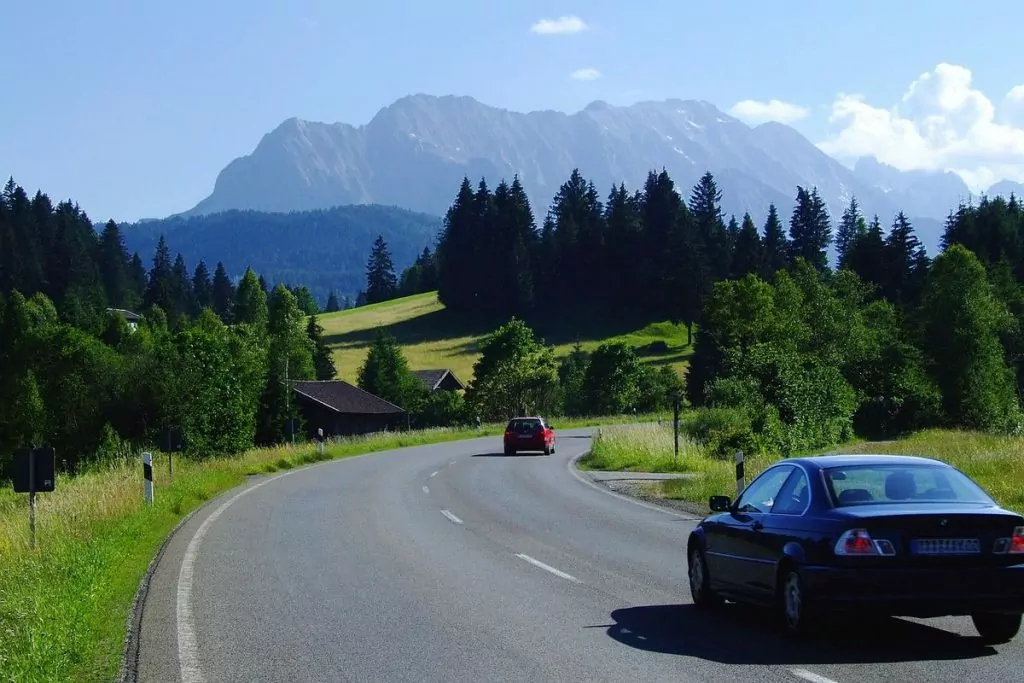 vackra vägar i Tyskland